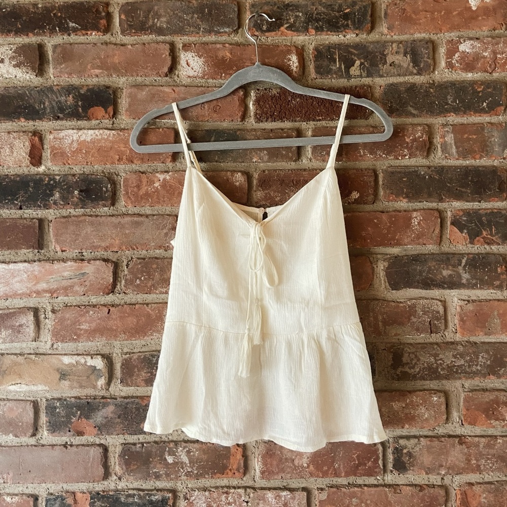 Cream Tank Top